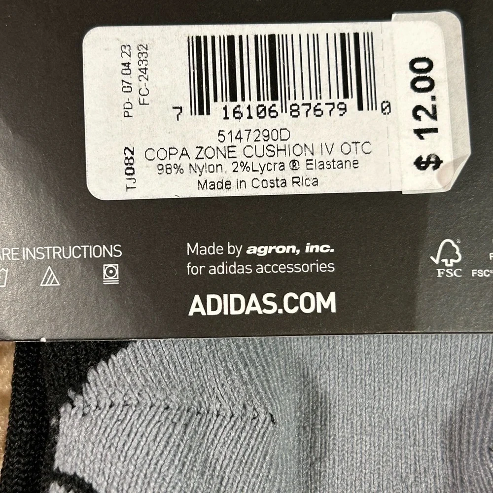 adidas Copa Zone Cushion IV Soccer OTC Socks (E1)